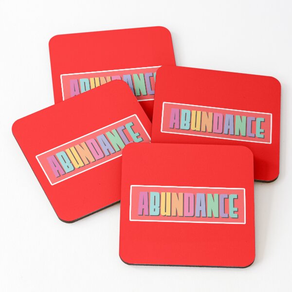 Item preview, Abundance Typography Design – Bold Motivational Word Art designed and sold by Indian Unity Club.
