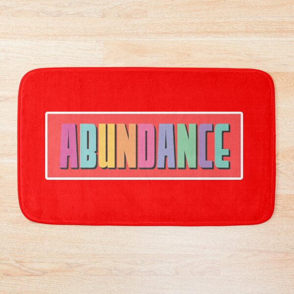 Item preview, Abundance Typography Design – Bold Motivational Word Art designed and sold by Indian Unity Club.