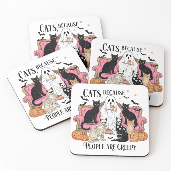 Item preview, Cats because people are creepy designed and sold by MrsBCuriosities.