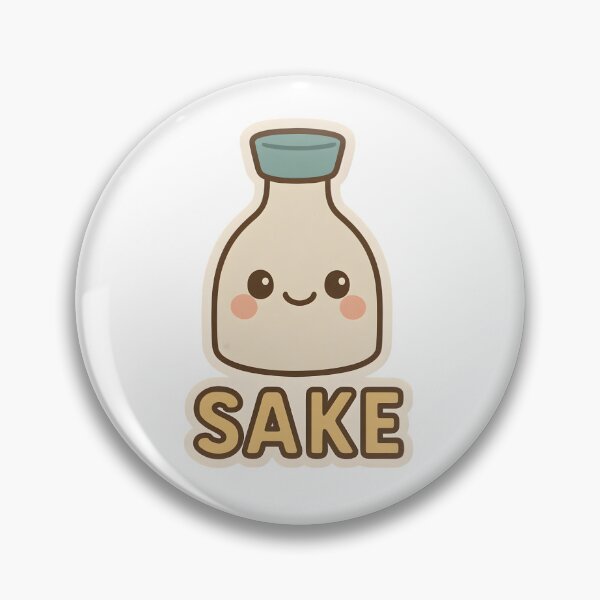 Item preview, Kawaii Sake Bottle – Japanese Chibi Art  designed and sold by OsasChild.