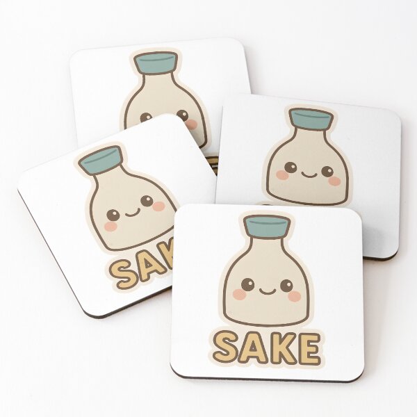 Item preview, Kawaii Sake Bottle – Japanese Chibi Art  designed and sold by OsasChild.