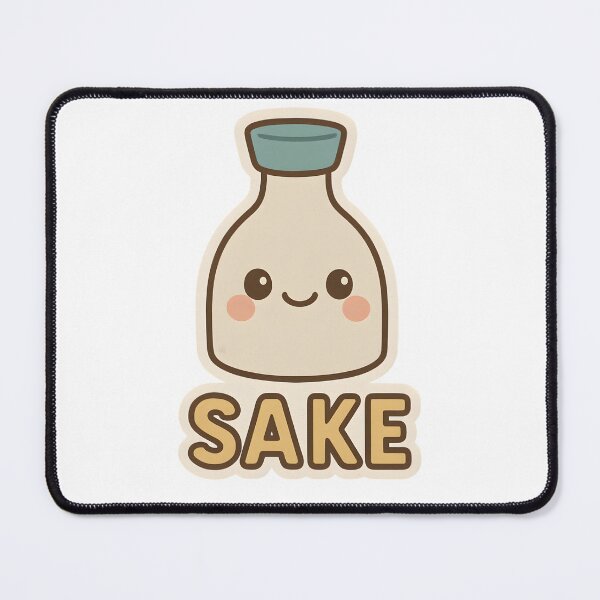 Item preview, Kawaii Sake Bottle – Japanese Chibi Art  designed and sold by OsasChild.