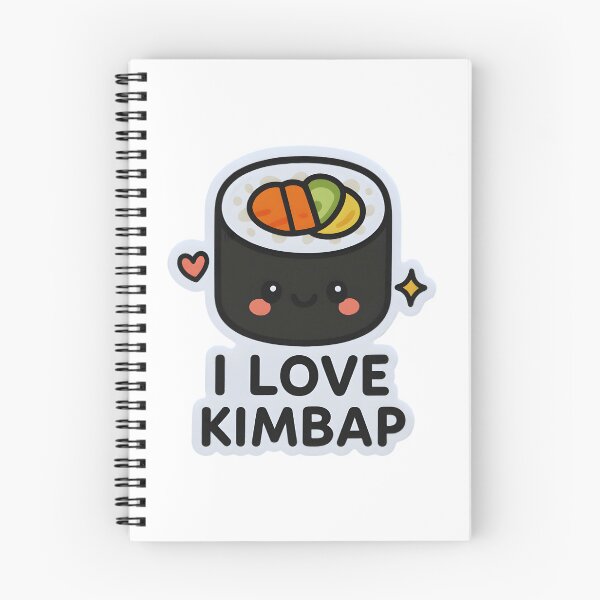Item preview, Kawaii Kimbap Sticker – Cute I Love Kimbap Korean Food Design designed and sold by OsasChild.