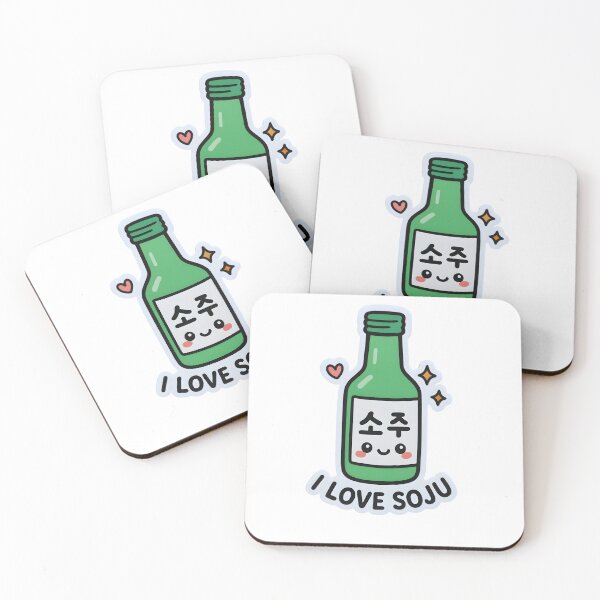 Item preview, Kawaii Korean Soju Bottle Sticker – I Love Soju designed and sold by OsasChild.