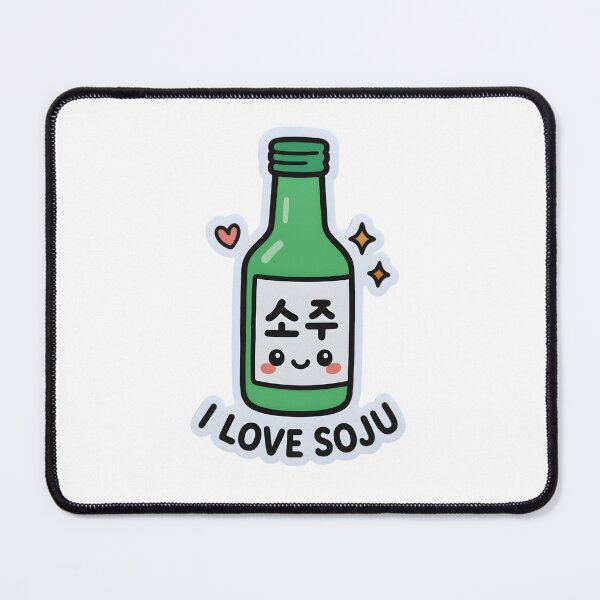 Item preview, Kawaii Korean Soju Bottle Sticker – I Love Soju designed and sold by OsasChild.