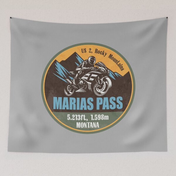 Item preview, Marias Pass Montana Scenic Motorcycle Mountain Ride designed and sold by CynthiaGraphics.