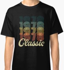 Vintage 1978 T-Shirt Retro Classic 70's 40 birthday gift Classic T-Shirt