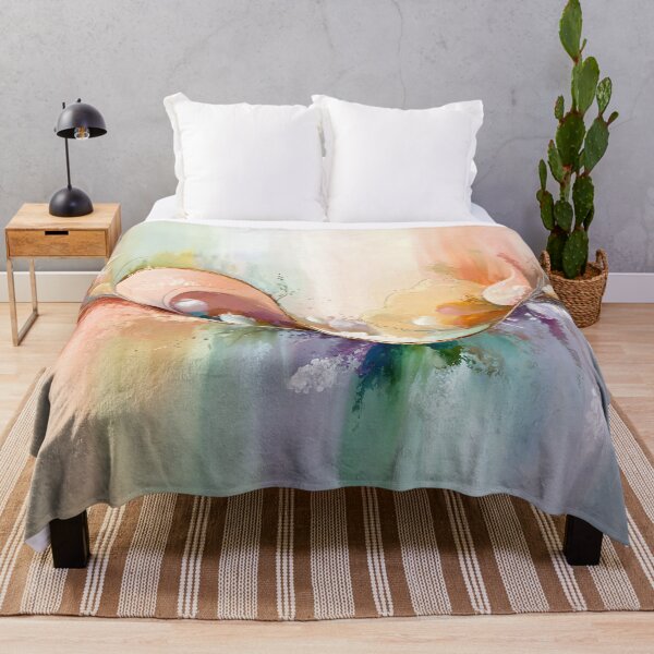 Item preview, Abstract Watercolor Flow Wall Art – Colorful Fluid Canvas Print designed and sold by jazzyfunky.