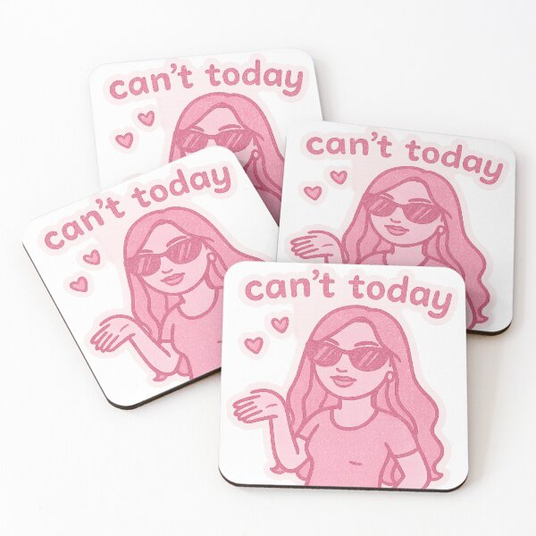Item preview, Pink Glitter Girlboss "Can't Today" designed and sold by CostedPH.