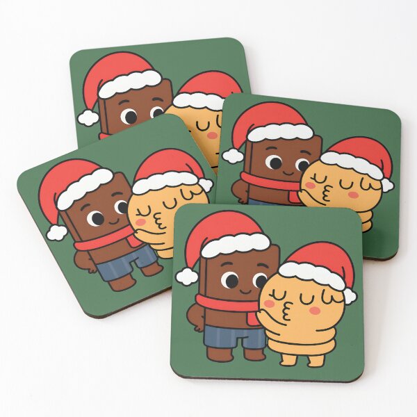 Item preview, Cute Christmas Couple Cartoon Holiday Love Design designed and sold by FreshVibe Prints.