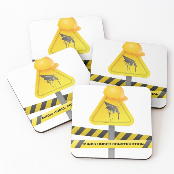 Item preview, Minds Under Construction Funny Education Sign For Back To School  designed and sold by FlamoArt.