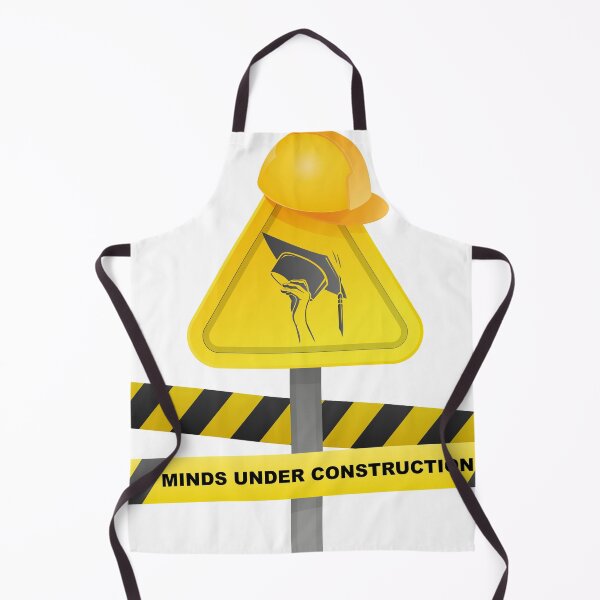 Item preview, Minds Under Construction Funny Education Sign For Back To School  designed and sold by FlamoArt.