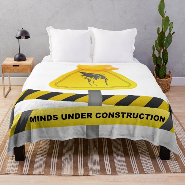 Item preview, Minds Under Construction Funny Education Sign For Back To School  designed and sold by FlamoArt.