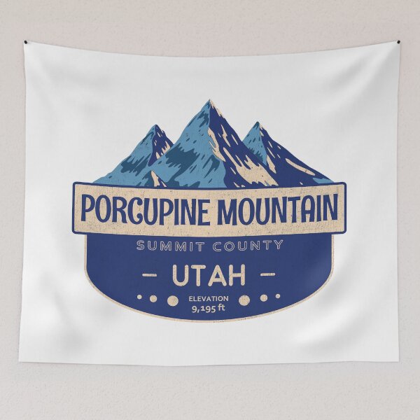 Item preview, Porcupine Mountain, Summit County, Utah, Mountain Design designed and sold by Wanderful-roads.