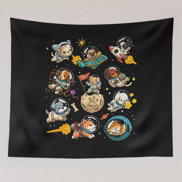 Item preview, Space Dogs Cute Astronaut Dogs In Space Galaxy Animal Planet designed and sold by titusfacund.
