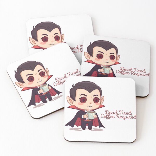 Item preview, Dead Tired Coffee Required – Cute Vampire Halloween Design designed and sold by Activity01.
