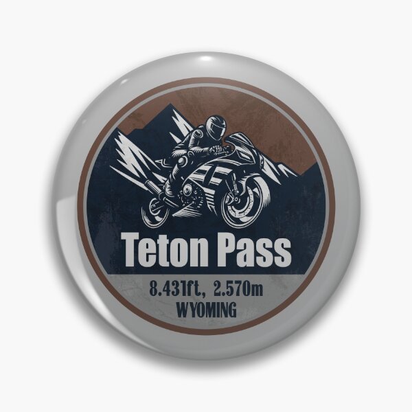 Item preview, Teton Pass Wyoming Scenic Motorcycle Mountain Ride designed and sold by CynthiaGraphics.