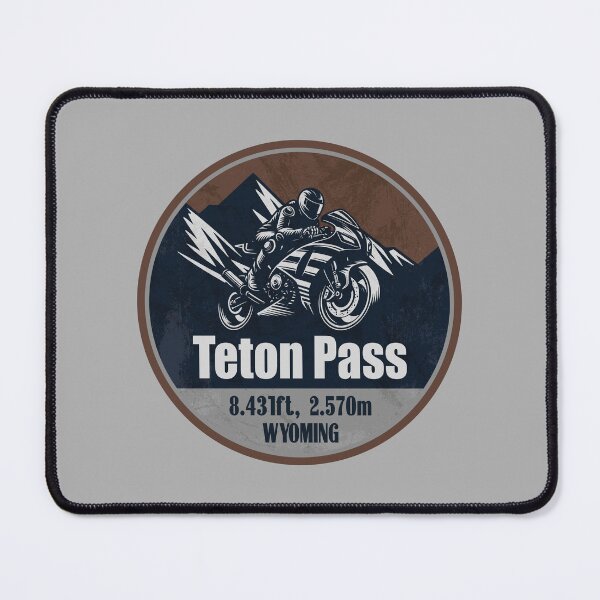 Item preview, Teton Pass Wyoming Scenic Motorcycle Mountain Ride designed and sold by CynthiaGraphics.