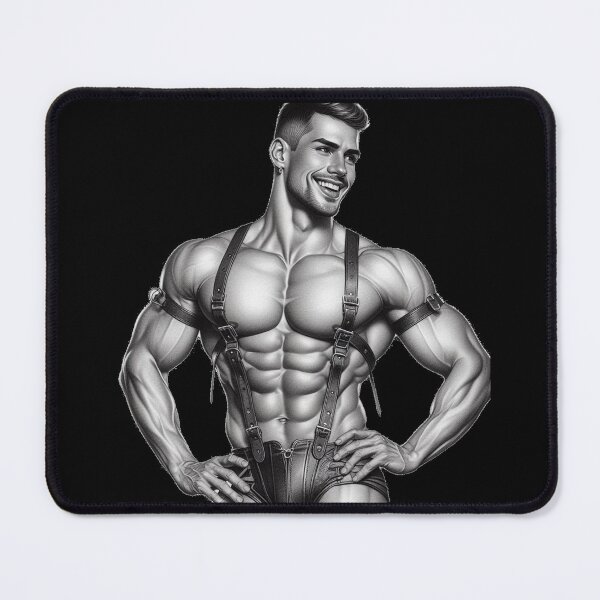 Item preview, Gay Leather Bar Pride "Carlos" Leather Bar Barcelona Pride Graphic Design designed and sold by ItsAKinkThing.