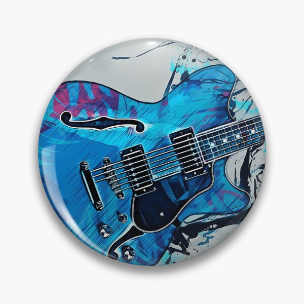 Item preview, Blue-Electric-Guitar designed and sold by BrunhildHenke.