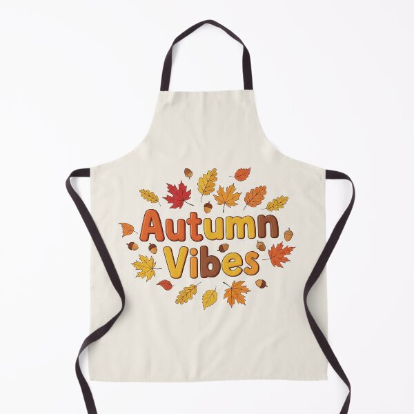 Item preview, Autumn Vibes Lettering with Falling Leaves – Cozy Seasonal Design designed and sold by Iras-Art-Corner.