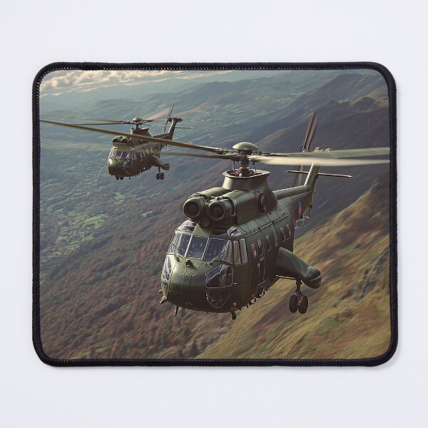 Item preview, Helicopters Over the Hills designed and sold by Skyframe Aviation.