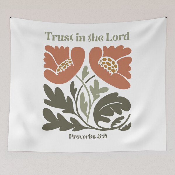 Item preview, Inspirational “Trust in the Lord” Scripture Art designed and sold by Ausra789.