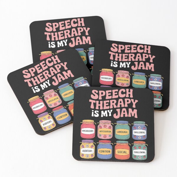 Item preview, Speech Therapy is My Jam SLP Speech Language Pathology designed and sold by BLZART.