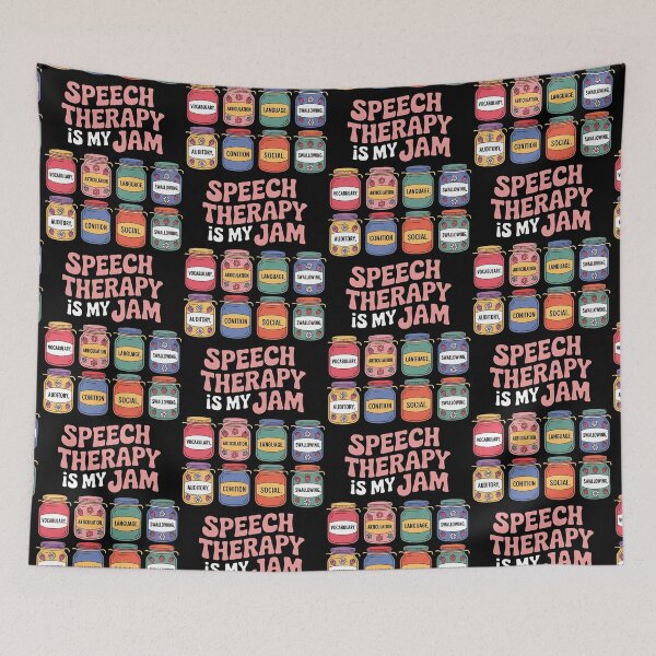 Item preview, Speech Therapy is My Jam SLP Speech Language Pathology designed and sold by BLZART.