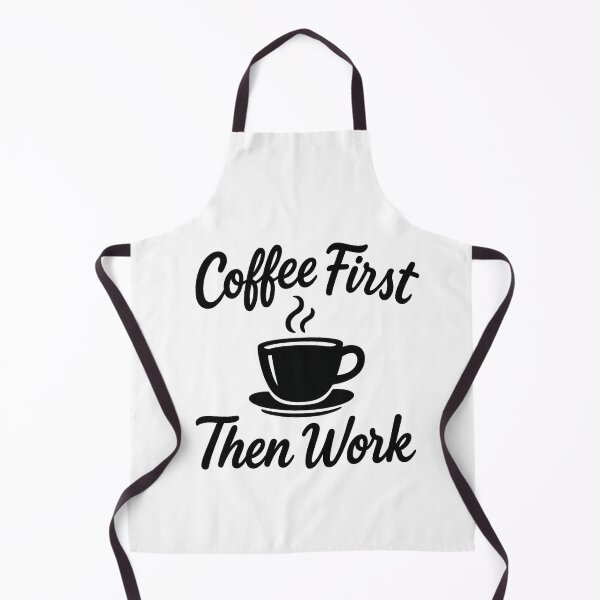 Item preview, Coffee first, then work, Funny design for coffee lovers designed and sold by Ach&Koor.