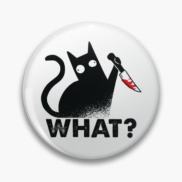 Item preview, What? Funny Stabby Cat designed and sold by fusedtees.