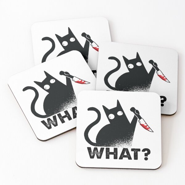 Item preview, What? Funny Stabby Cat designed and sold by fusedtees.