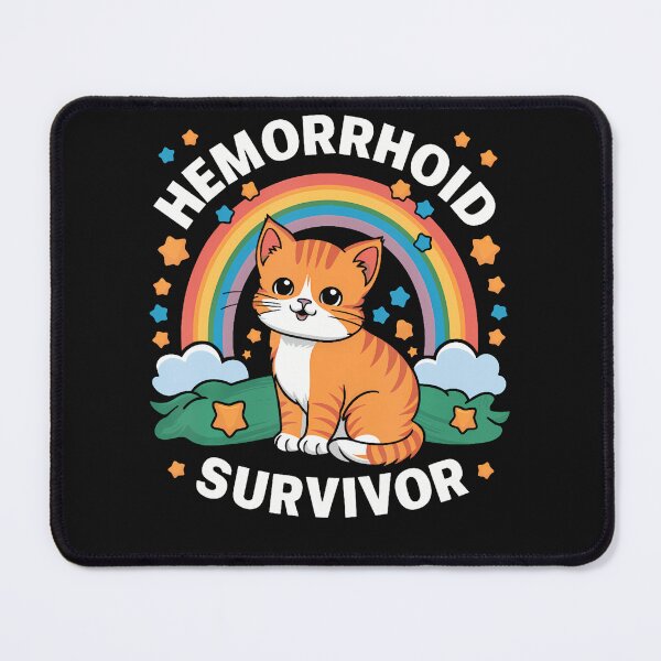 Item preview, Hemorrhoid Survivor Cat 	 - Unisex-Adults Black Small 	 	 Classic Fit Polyester 100 designed and sold by titusfacund.