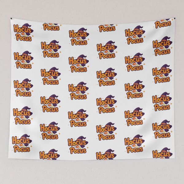 Item preview, Hocus Pocus Halloween Sticker – Cute Witchy Text Design with Glowing Letters designed and sold by PixelVibe782.