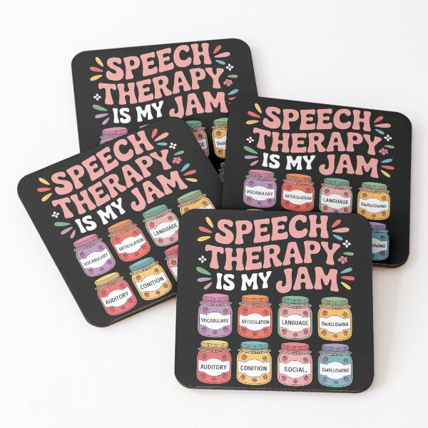 Item preview, Speech Therapy is My Jam SLP Speech Language Pathology designed and sold by BLZART.