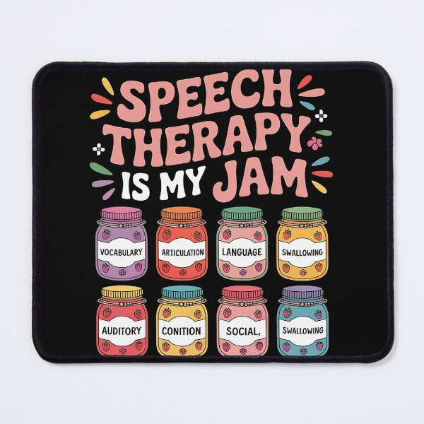 Item preview, Speech Therapy is My Jam SLP Speech Language Pathology designed and sold by BLZART.