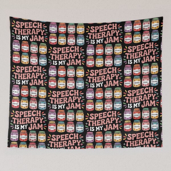 Item preview, Speech Therapy is My Jam SLP Speech Language Pathology designed and sold by BLZART.