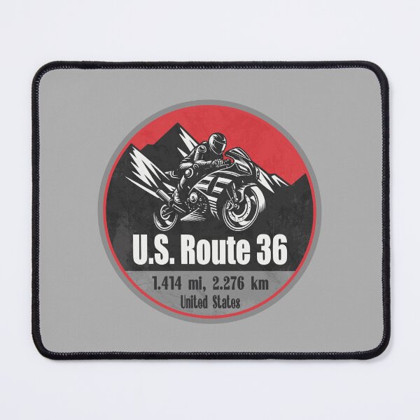 Item preview, U.S. Route 36 Scenic Motorcycle Ride designed and sold by CynthiaGraphics.