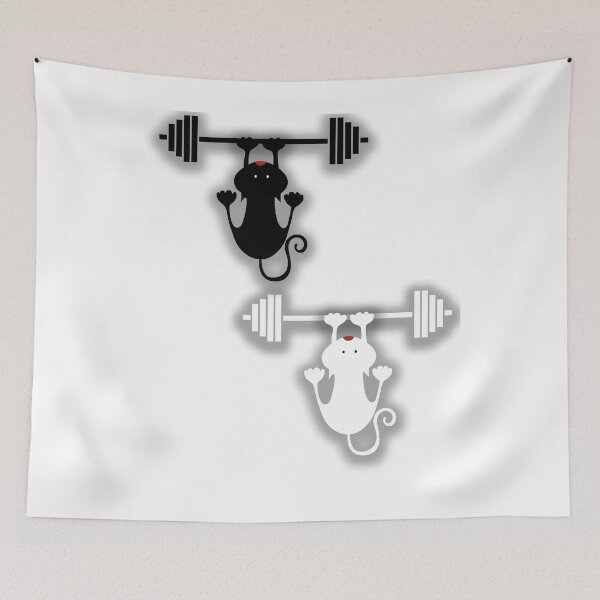 Item preview, Funny Gym Cat, Workout Motivation Kitty designed and sold by Ach&Koor.