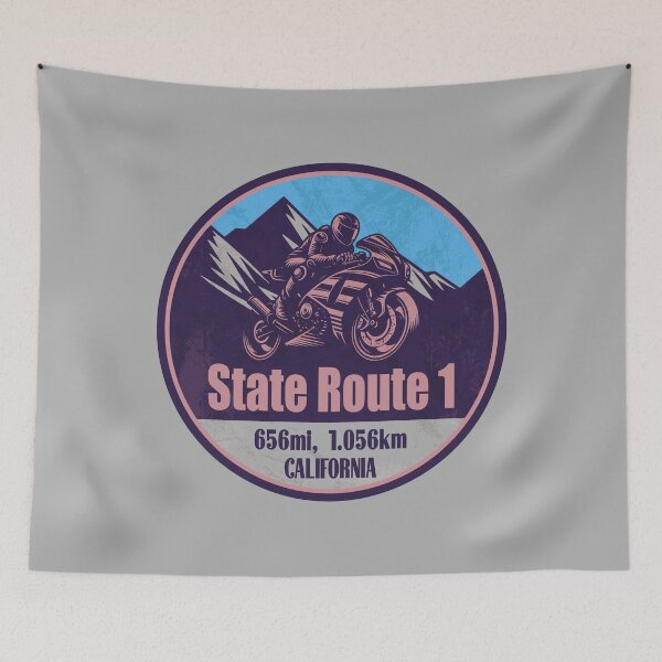Item preview, California State Route 1 Scenic Motorcycle Ride designed and sold by CynthiaGraphics.