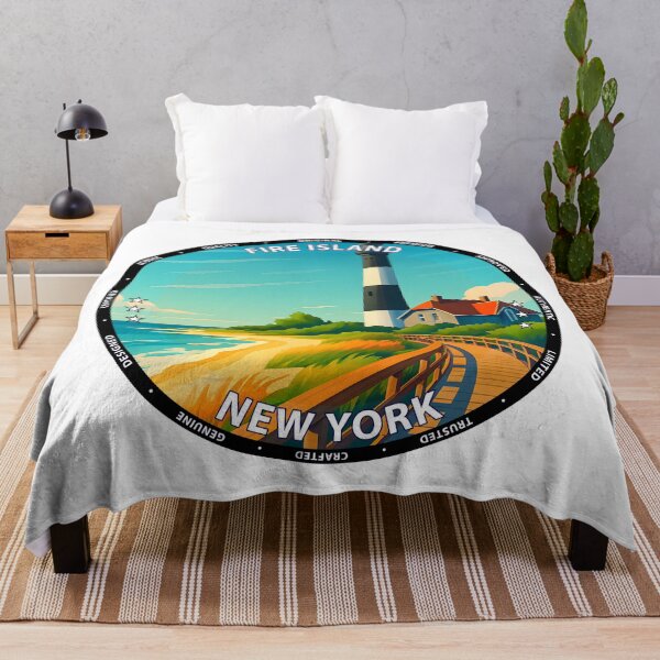 Item preview, Fire Island Lighthouse - New York Coastal Art USA designed and sold by inkNext.