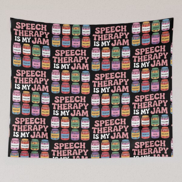 Item preview, Speech Therapy is My Jam SLP Speech Language Pathology designed and sold by BLZART.