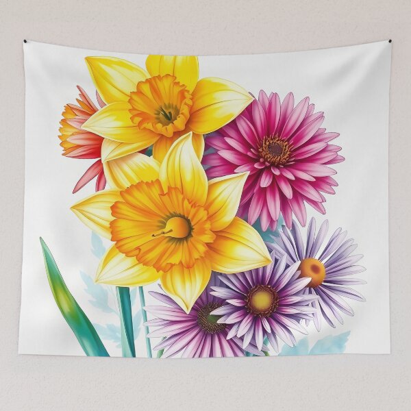 Item preview, Timeless Charm: Carnation Cluster Watercolor designed and sold by meesub.
