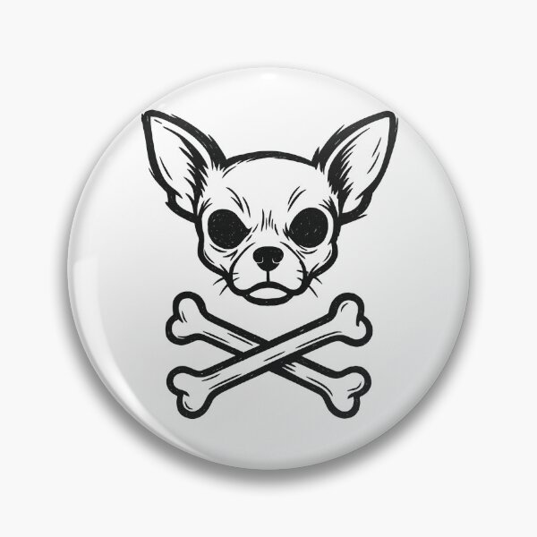 Artikelvorschau, Chihuahua mit gekreuzten Knochen – Piratenwelpen-Design entworfen und verkauft von ClassroomInk.