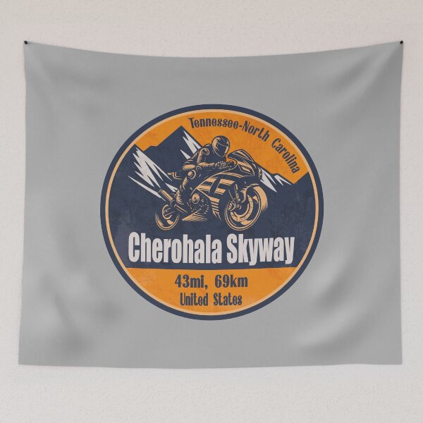 Item preview, Cherohala Skyway Scenic Motorcycle Mountain Ride designed and sold by CynthiaGraphics.