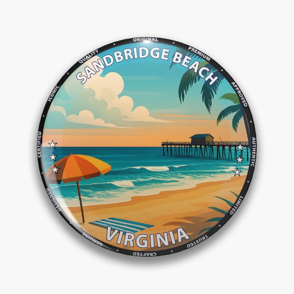 Artikelvorschau, Sandbridge Beach Virginia Reiseposter - Küstensonnenaufgang Wandkunst USA entworfen und verkauft von inkNext.