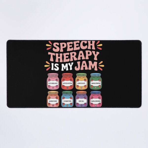 Item preview, Speech Therapy is My Jam SLP Speech Language Pathology designed and sold by BLZART.