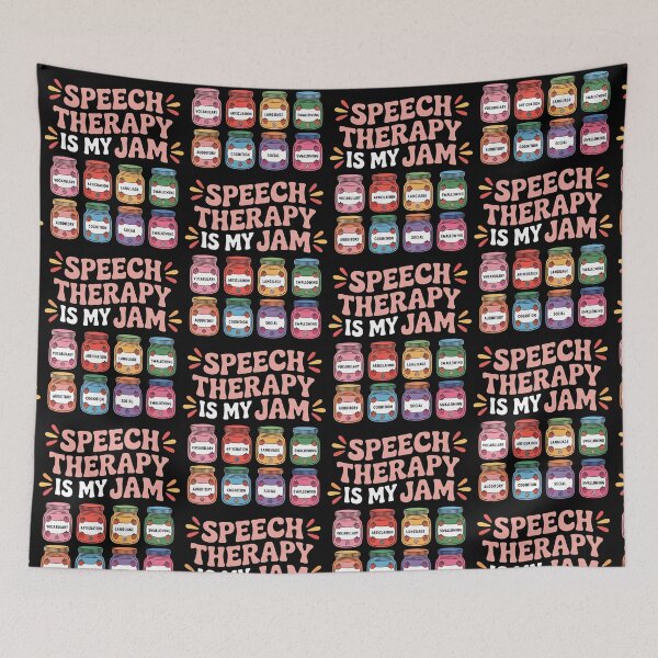 Item preview, Speech Therapy is My Jam SLP Speech Language Pathology designed and sold by BLZART.