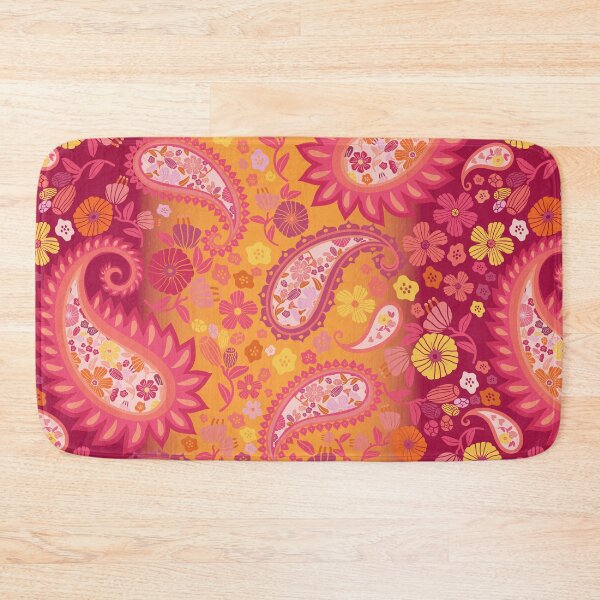 Item preview, Stevie-Gold and Rubies-Bohemian Rockstar Jewel Edition Paisley designed and sold by Annette Chabidon Studio.
