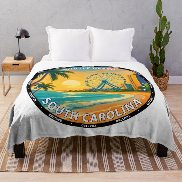 Item preview, Myrtle Beach South Carolina Vintage Travel Poster - Coastal Art & Souvenir USA designed and sold by inkNext.